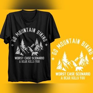 Bicycle Short Sleeve T-shirt Apparel Unisex Size Bike Enthusiast Theme